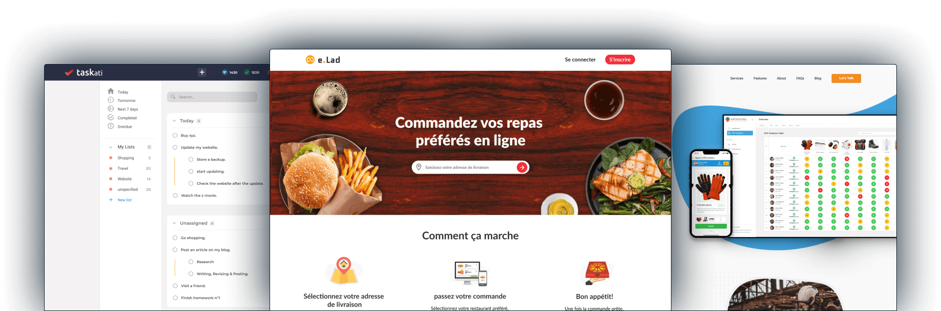 Portfolio of professional websites designed by Wepremium - Morocco's leading web design agency