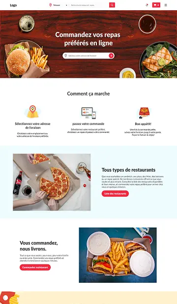 Custom landing page with conversion-focused design and clear call-to-action elements